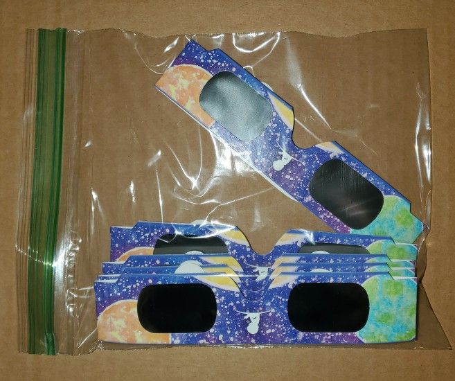 Five (5) New Solar Eclipse Glasses