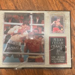 Julio Cesar Chavez Boxing Plaque