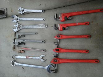 Pipe, crescent and other wrenches