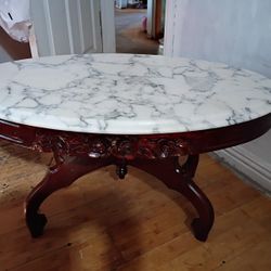 Antique Victorian Marble Coffee Table