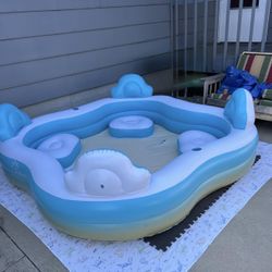 New! Evajoy Inflatable Family Pool, 200 Gallon