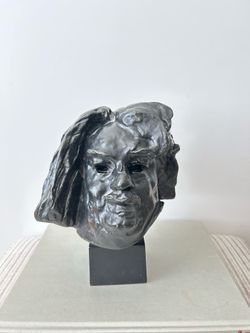 Museum replica A. Rodin statue figure head