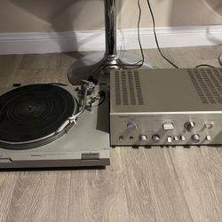 Technics Turntable And Receiver