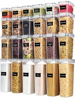 Airtight Food Storage Containers with Lids, 24 pcs 
