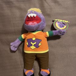NWT Mr Munch Chuck E Cheese Pizza 11” Plush Purple Monster Toy Stuffed Animal 