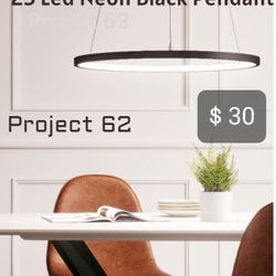 Brand New "25 Led Neon Black Pendant Project 62