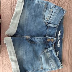 Wallflowers The Ultra Fit Blue Shorts Size 3