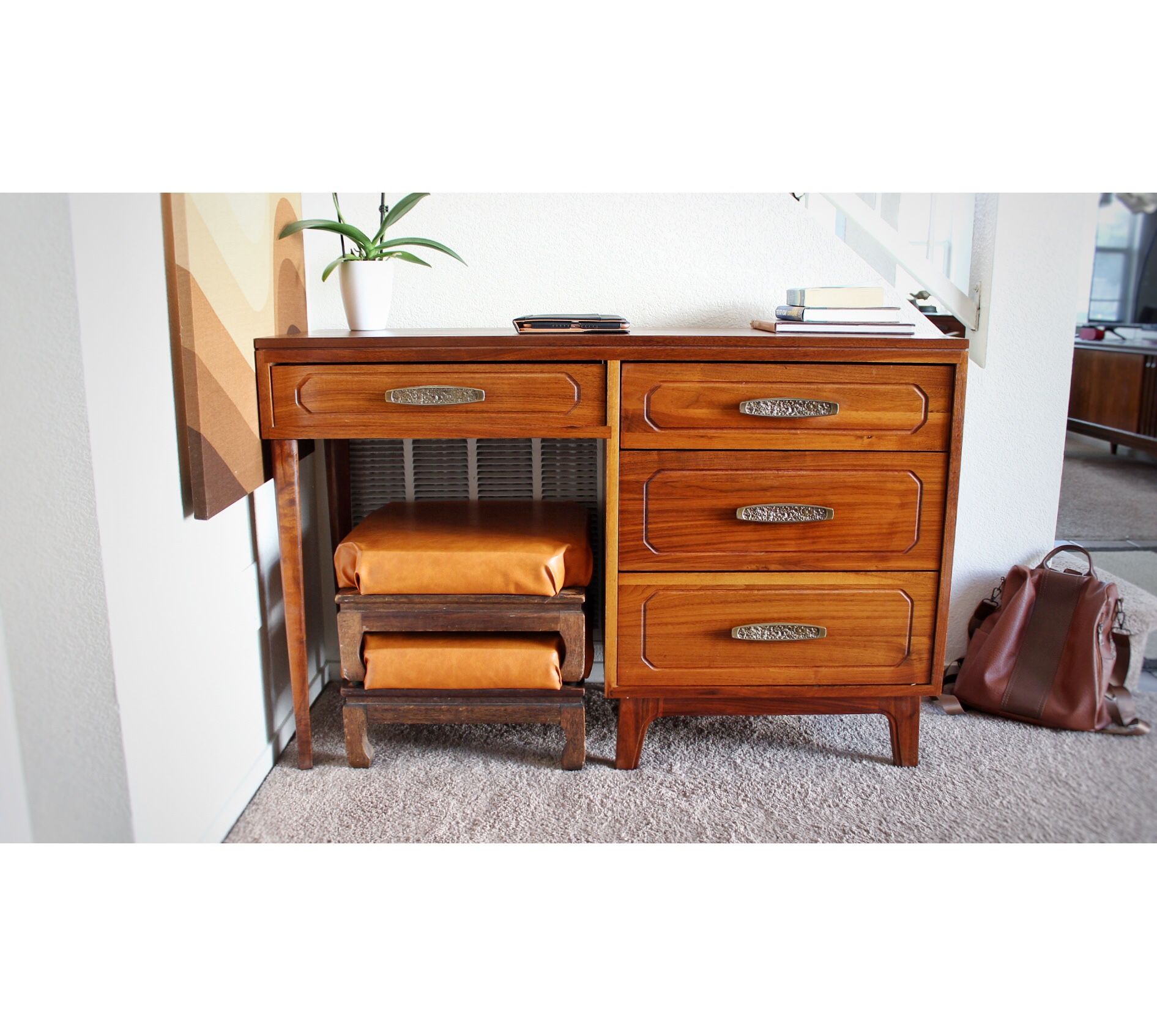 Vintage mid century small desk