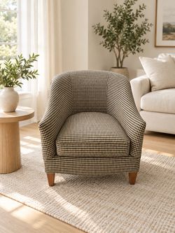 Checkered Accent Chair-Delivery Available 🚛