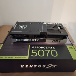 Msi RTX5070 12G Ventus 2X OC Gpu
