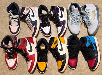 Nike air Jordan 1 retro Og high lost and found purple taxi basketball sneakers