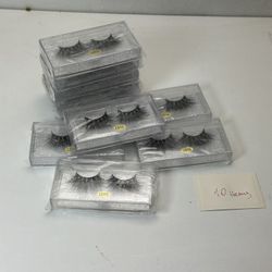 10 Pairs False Eyelashes Dramatic Volume LD10 Lot New Storage E-12