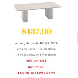 M Series Conference Table High End. ( Accessories Available As Well As Other Items.)