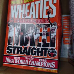 Vintage Collectible Bulls And Michael Jordan Wheaties Boxes