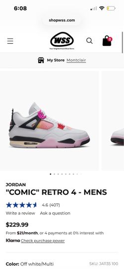 Air Jordan Retro 4 “Comic Con”