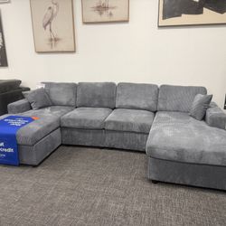 Dark Gray Sectional - DELIVERY available‼️
