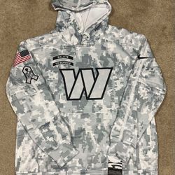 Washington Commanders White Salute To Service Hoodie