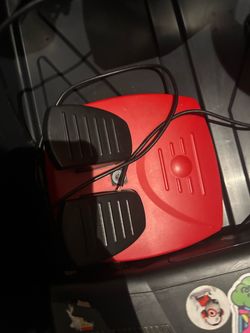 Red and Black Dual Foot Pedal Controller Nintendo