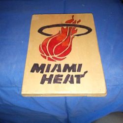 Custom Made Miami Heat Wall Plaque