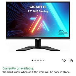 Gigabyte 27 Inch IPS Monitor