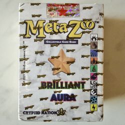 Brilliant Aura Cryptid Nation MetaZoo Deck TCG Card Game Sealed New Pokemon One Piece OP Booster Box Bundle Pack Case ETB