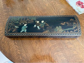 Black Chinoiserie Decorative Box