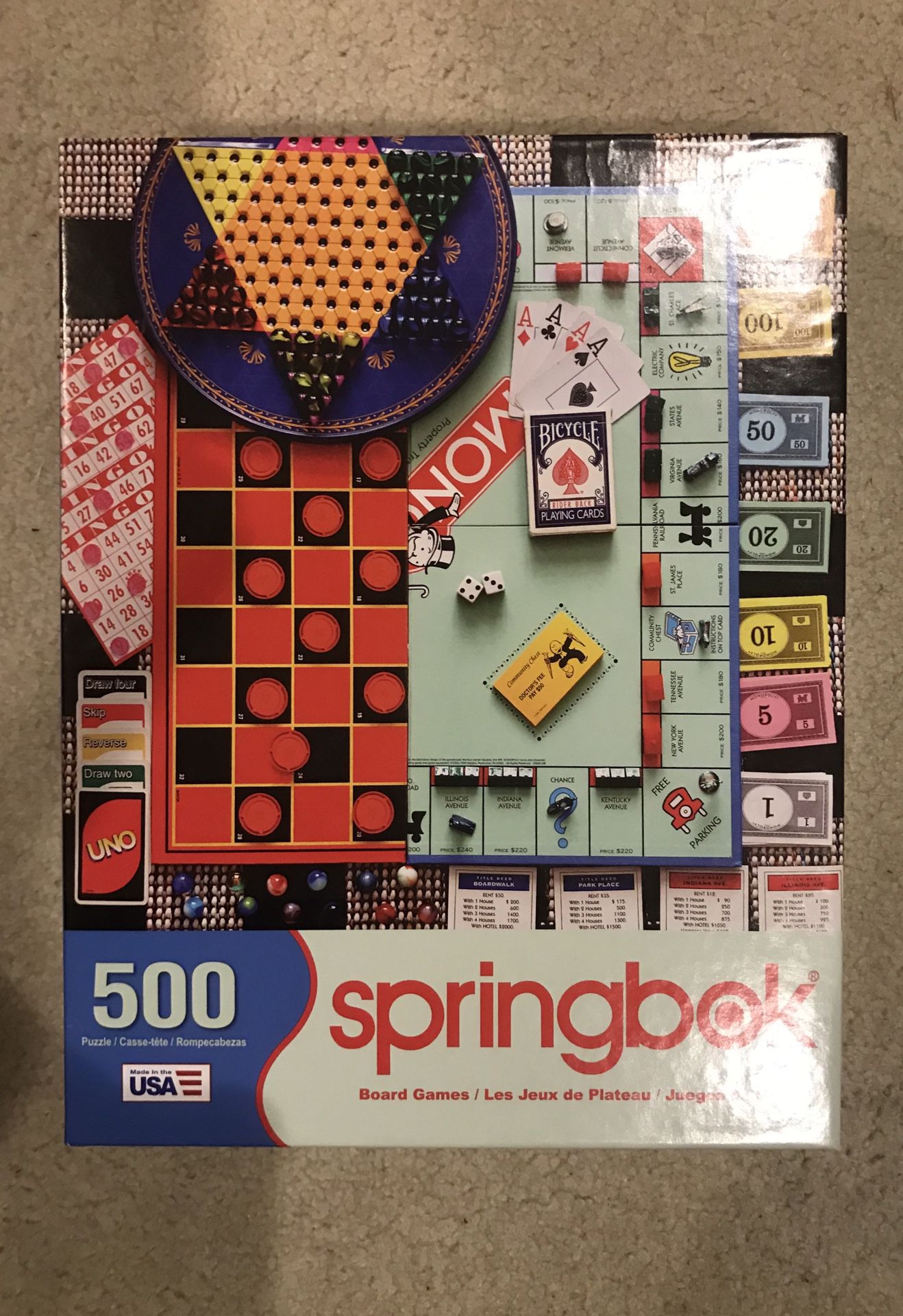 500 piece puzzle springbok board games