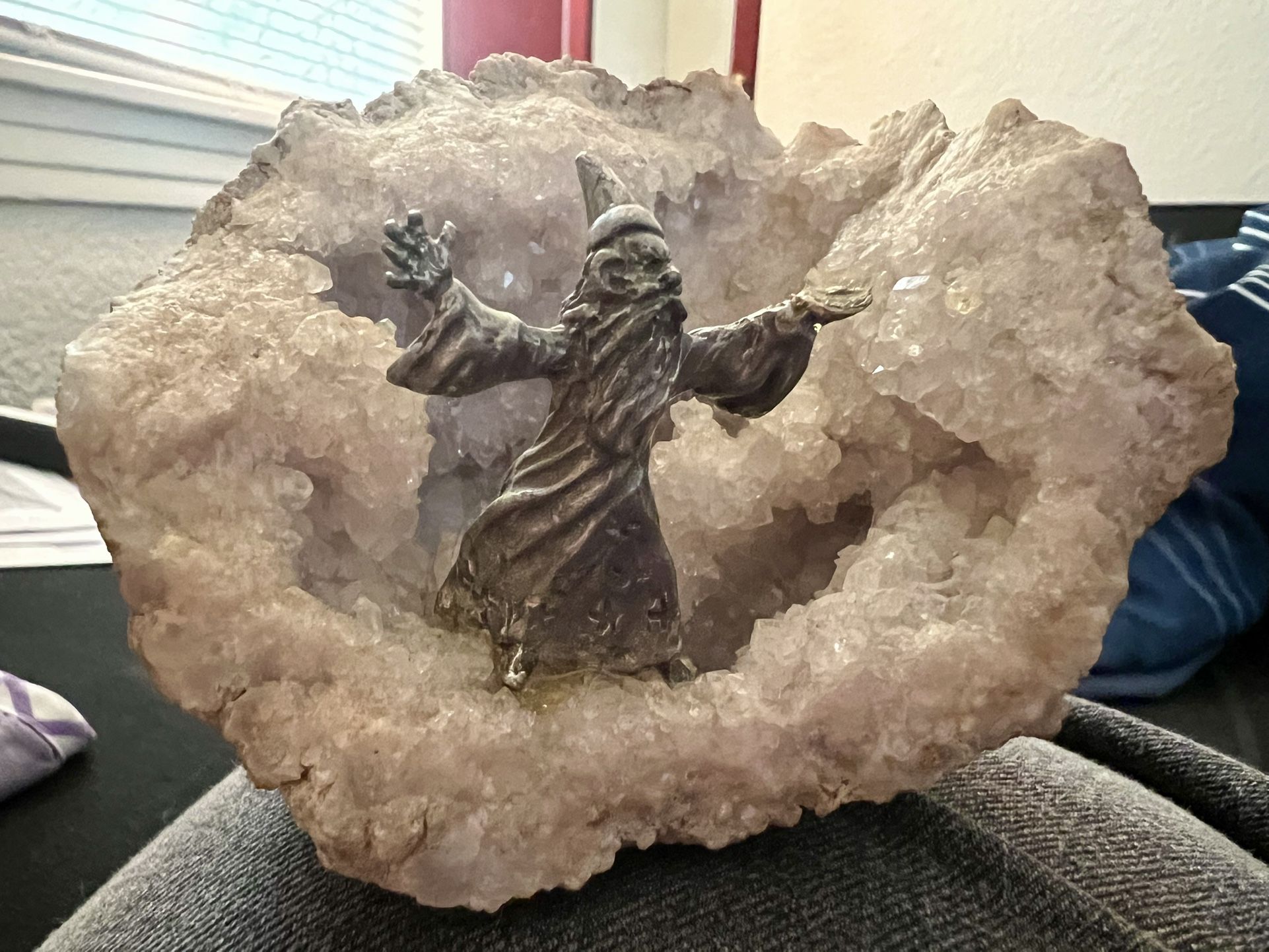 Wizard Quartz Crystal Geode/Ring Holder - Green Cove Springs pickup!