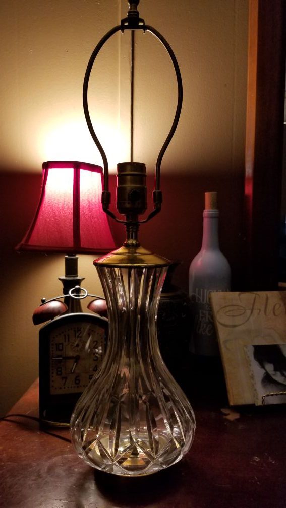 Vintage Waterford Crystal Desk Lamp