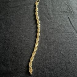 Gold Plated Bracelet 14K Stamped