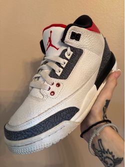Air Jordan 3 Retro Denim SE GS ‘Fire Red'