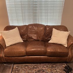 2 Leather Couches