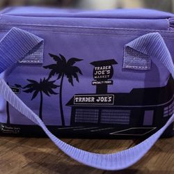 TRADER JOES LAVENDER MINI INSULATED BAG