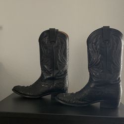 black Crocodile Boots 