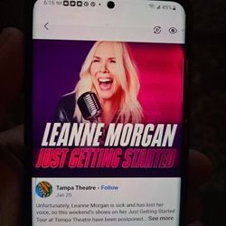 2 Leanne Morgan  Tickets Feb 3rd.
