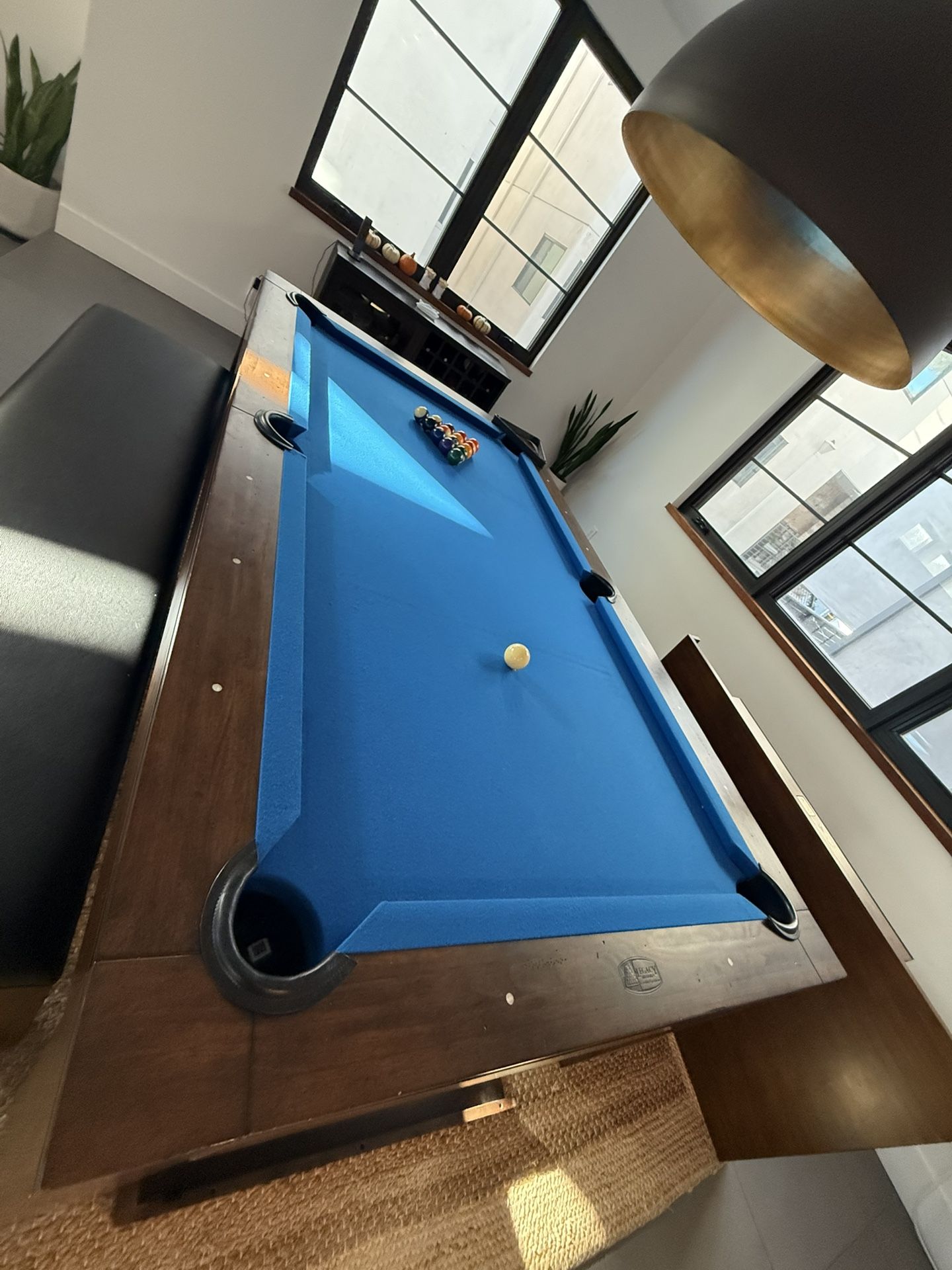 Legacy Baylor Pool Table 7’ Billiards Table / Dining Room Table with seats- Perfect Condition