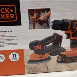 BLACK+DECKER 20-volt Max 2-Tool Power Tool Combo Kit (1-Battery Included and Charger Included)
