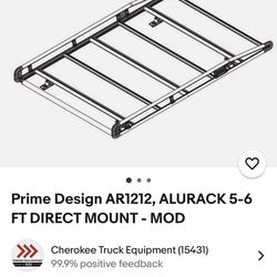 Aluminum roof rack with ladder lock
