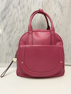 Juicy Couture Sierra “Lizard” Leather Tote Bag Pink