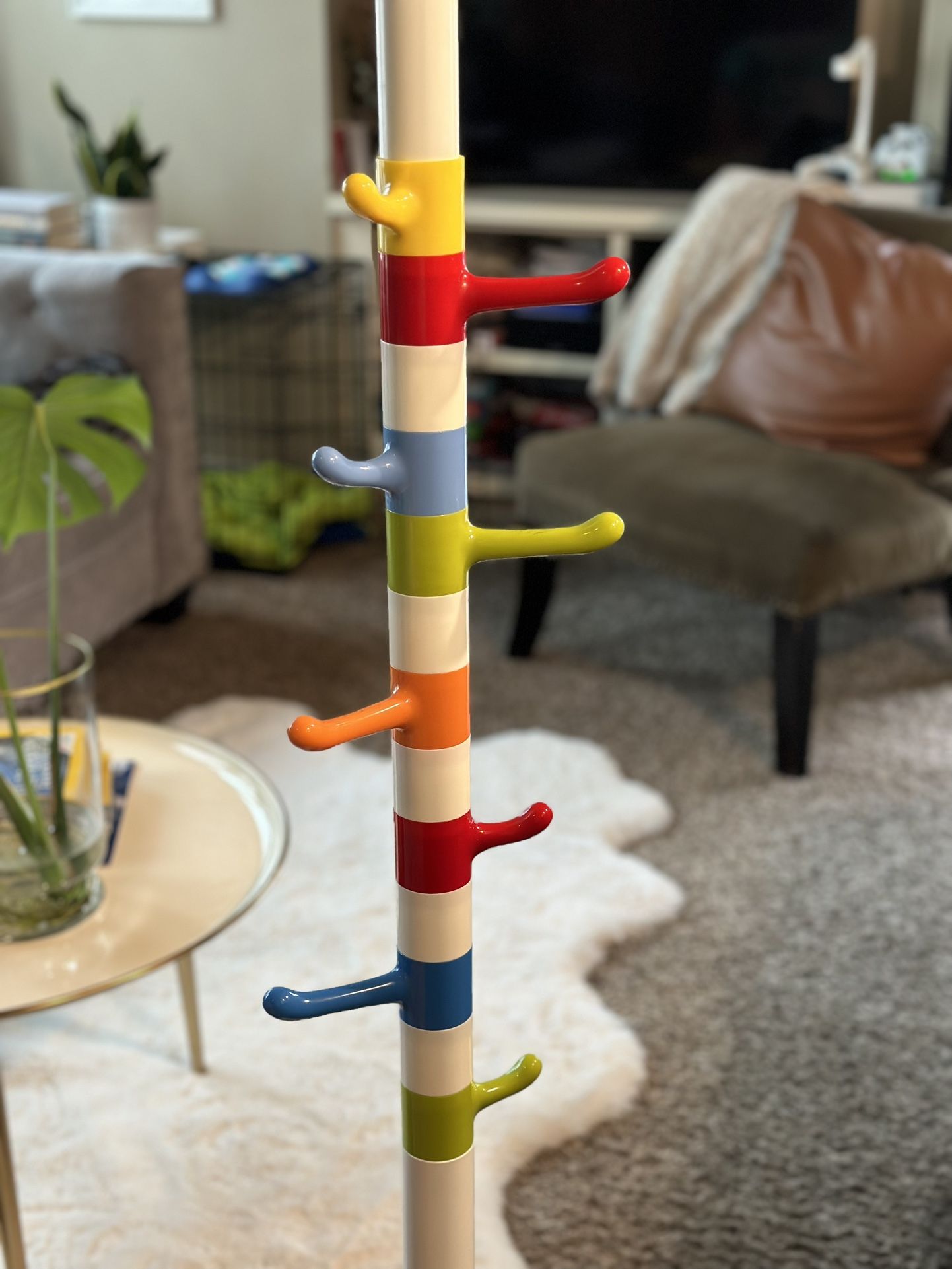 Vintage Ikea Krokig memphis style children's coat rack for Sale in