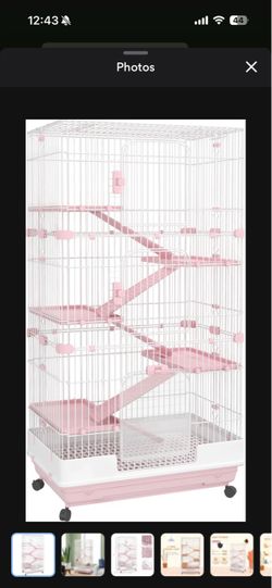 pink ferret/chinchilla or bunny cage