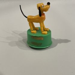Vintage Walt Disney Pluto mini puppet push button