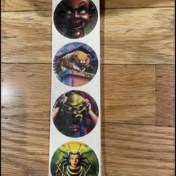 Vintage Goosebumps Pogs wit Curly Slammer