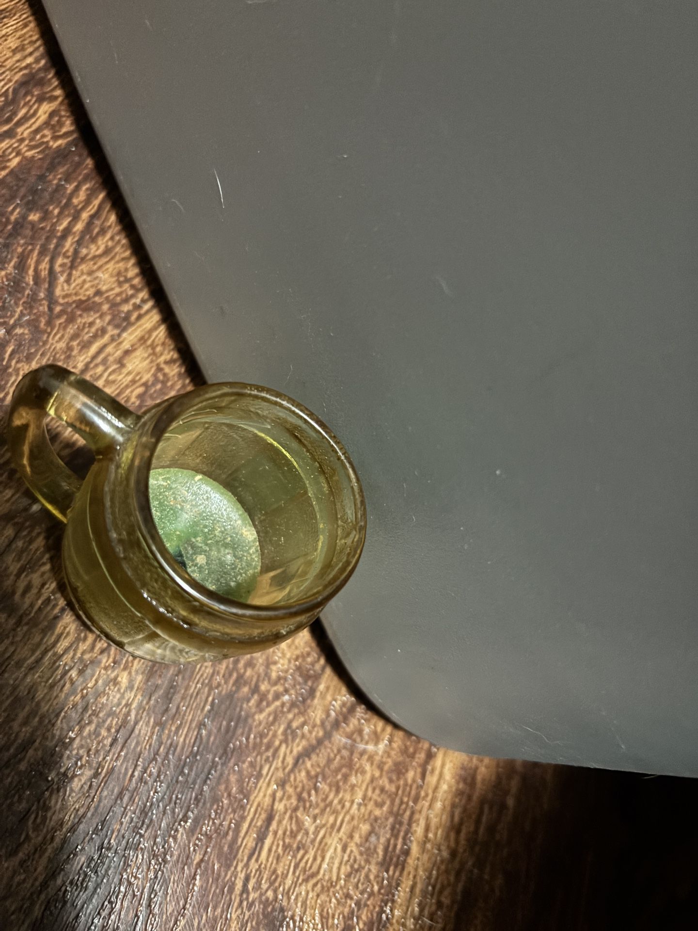 Mini Amber Glass Beer Stein Candle