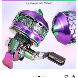 Sougayilang Spincast Fishing Reel,High Speed 3.9:1 Gear Ratio,Trouble-Free Push-Button Bait Casting Design and Reversible Handle for Left/Right Retrie