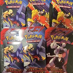 (6) Pokémon Scarlet & Violet DESTINED RIVALS Blister Packs - No Trades