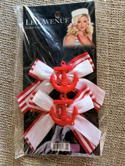 Leg Avenue Sailor Girl Bows Hair Accessory (A1031)