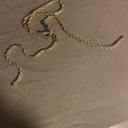 14k Rope Chain 3mm Or 2 BROKEN!