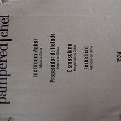 Pampered chef ice cream maker