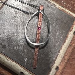 Hand Made Goth Style Pendant Necklace 